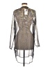 Assorted Brands 100% Polyester Metallic Gray Cocktail Dress Size M - photo 2