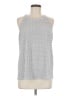 Adrianna Papell Silver Sleeveless Blouse Size M - photo 1