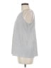 Adrianna Papell Silver Sleeveless Blouse Size M - photo 5