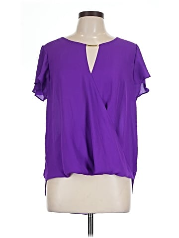 INC International Concepts Short Sleeve Blouse (view 1)
