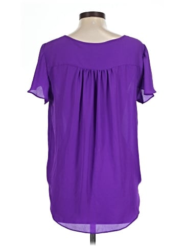 INC International Concepts Short Sleeve Blouse (view 2)