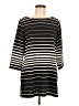 Coldwater Creek Stripes Black Casual Dress Size 8 - photo 1
