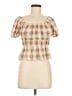 Jolt Tan Short Sleeve Blouse Size M - photo 1