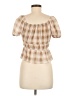 Jolt Tan Short Sleeve Blouse Size M - photo 2