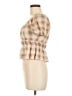 Jolt Tan Short Sleeve Blouse Size M - photo 5