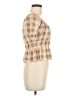 Jolt Tan Short Sleeve Blouse Size M - photo 4