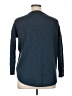 Lee 100% Cotton Chevron-herringbone Blue Pullover Sweater Size 1X - photo 2