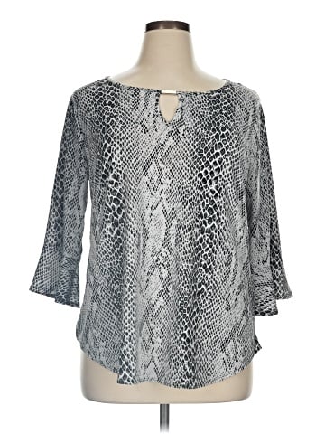 Notations 3/4 Sleeve Blouse (view 1)