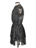 Reset 100% Rayon Tweed Black Cocktail Dress Size S - photo 5