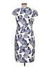 Connected Apparel Print Blue Cocktail Dress Size 10 (petite) - photo 2