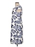 Connected Apparel Print Blue Cocktail Dress Size 10 (petite) - photo 5