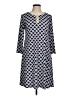 MSK Argyle Blue Casual Dress Size M - photo 1