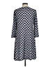 MSK Argyle Blue Casual Dress Size M - photo 2