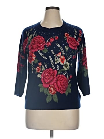 C.D. Petites Pullover Sweater (view 1)