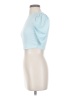 Shein 100% Polyester Blue Short Sleeve Turtleneck Size 4 - photo 5