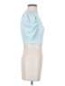 Shein 100% Polyester Blue Short Sleeve Turtleneck Size 4 - photo 4