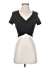 Shein Black Short Sleeve T-Shirt Size 4 - photo 1