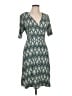 Donna Morgan Print Teal Casual Dress Size 10 - photo 1