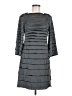 Muse Stripes Gray Casual Dress Size 6 - photo 1