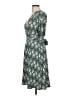 Donna Morgan Print Teal Casual Dress Size 10 - photo 5