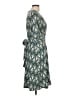 Donna Morgan Print Teal Casual Dress Size 10 - photo 4
