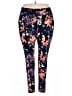 Pop Fit Floral Multi Color Blue Leggings Size 2X - photo 1