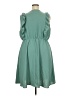 Unbranded 100% Polyester Teal Casual Dress Size XXL (estimated) - photo 2