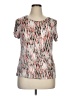Apt. 9 Silver Short Sleeve Top Size XL - photo 1