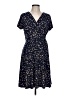 Kaileigh Polka Dots Blue Casual Dress Size L - photo 1