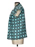 MICHAEL Michael Kors 100% Polyester Teal Short Sleeve Blouse Size L (petite) - photo 5