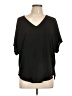 Lush Black Short Sleeve Blouse Size L - photo 1