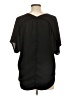 Lush Black Short Sleeve Blouse Size L - photo 2