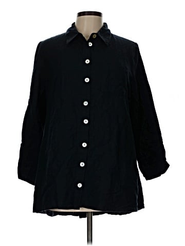 Soft Surroundings 3/4 Sleeve Button-Down Shirt (view 1)