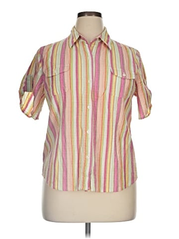 Liz & Co. Short Sleeve Blouse (view 1)