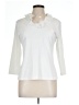 J. McLaughlin Ivory 3/4 Sleeve Blouse Size L - photo 1
