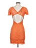 Bebe Orange Cocktail Dress Size XS - photo 2
