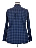 Eddie Bauer Checkered-gingham Blue Long Sleeve Polo Size 2X - photo 2