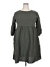 Unbranded Solid Green Gray Casual Dress Size XXL - photo 1