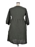 Unbranded Solid Green Gray Casual Dress Size XXL - photo 2