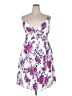 Express Outlet 100% Polyester Floral White Cocktail Dress Size L - photo 1