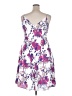 Express Outlet 100% Polyester Floral White Cocktail Dress Size L - photo 2