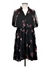CeCe 100% Polyester Floral Black Casual Dress Size S - photo 1