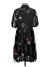 CeCe 100% Polyester Floral Black Casual Dress Size S - photo 2