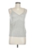 Nic + Zoe Silver Sleeveless Top Size M - photo 1