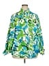 Unbranded 100% Polyester Green 3/4 Sleeve Blouse Size XXL - photo 1