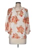 Forever 21 Contemporary 100% Polyester Ivory 3/4 Sleeve Blouse Size M - photo 1