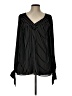 Max Studio 100% Polyester Black Long Sleeve Blouse Size L - photo 1