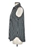 Ann Taylor 100% Polyester Houndstooth Black Sleeveless Blouse Size M - photo 5