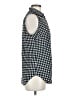 Ann Taylor 100% Polyester Houndstooth Black Sleeveless Blouse Size M - photo 4