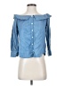 Veronica Beard Blue 3/4 Sleeve Blouse Size 0 - photo 1